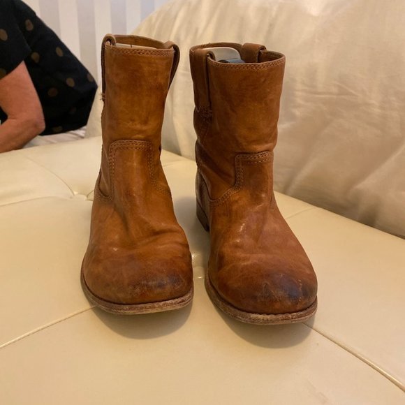 H by Hudson Hanwell Boots - Tan Leather - Picture 3 of 7